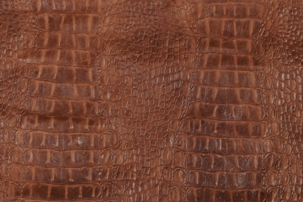 INTEX leather technique: Croc Embossing — luxury leather manufacturing