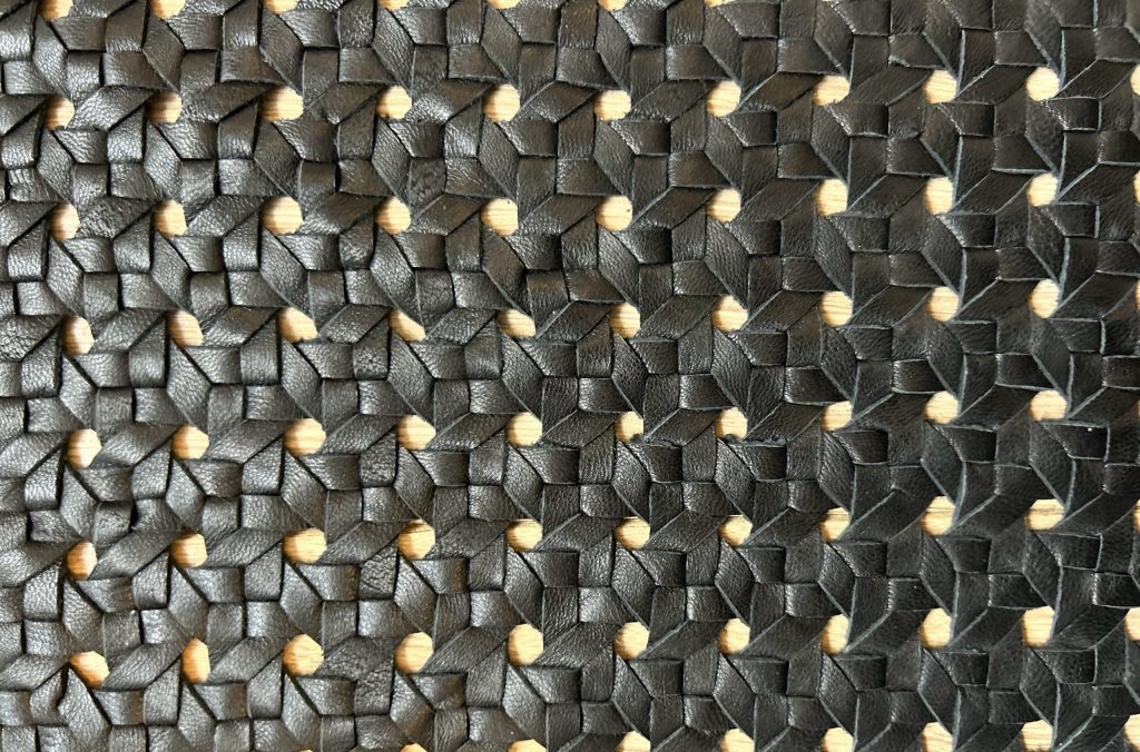 INTEX leather technique: Weaving — luxury leather manufacturing