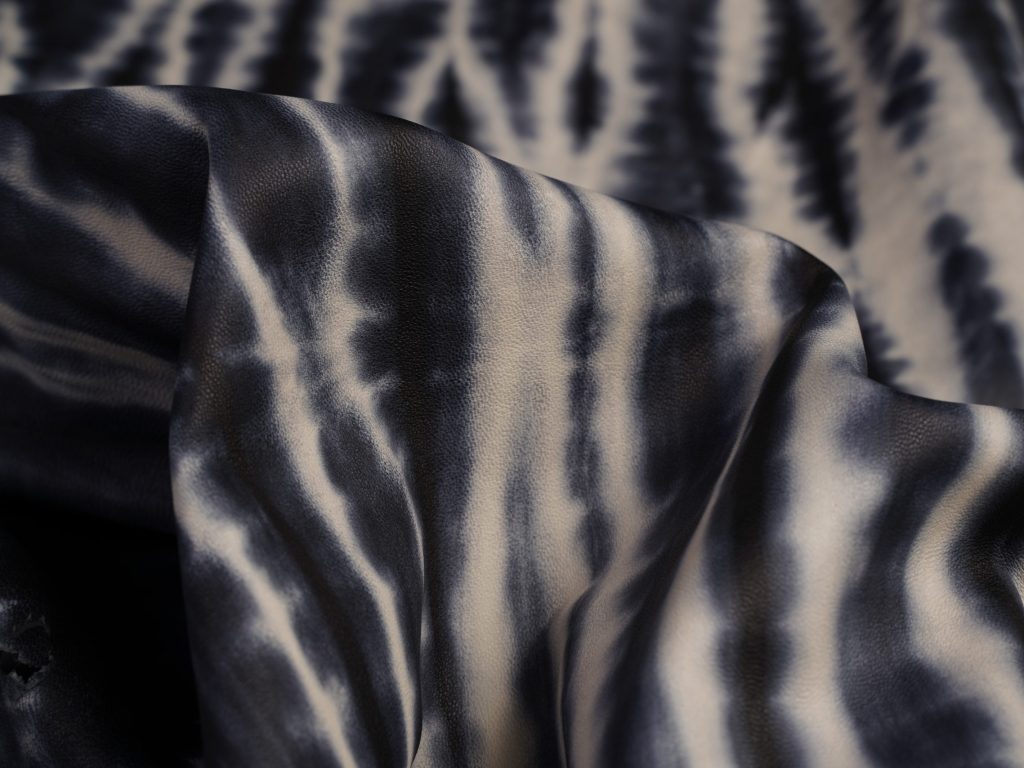 INTEX leather technique: Tie Dye — luxury leather manufacturing